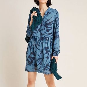 Anthropologie Tara Tie-Dyed Shirtdress
